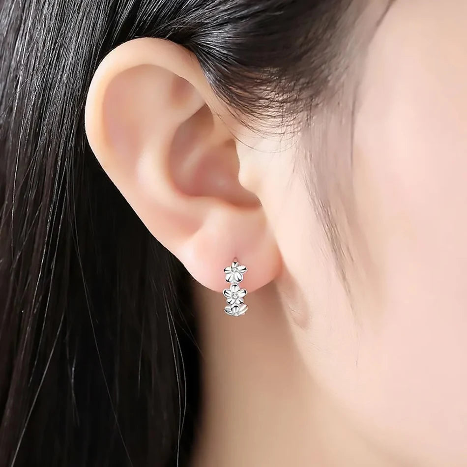 Floral Clip Earrings
