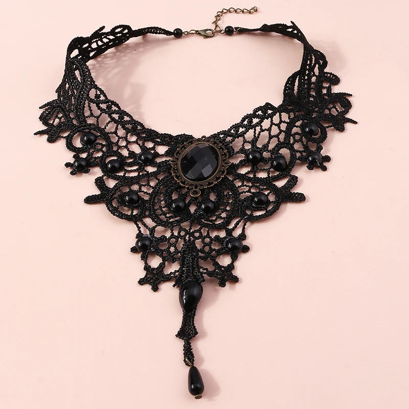 Black Lace Statement Choker