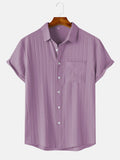 Summer Short-Sleeve Button Shirt