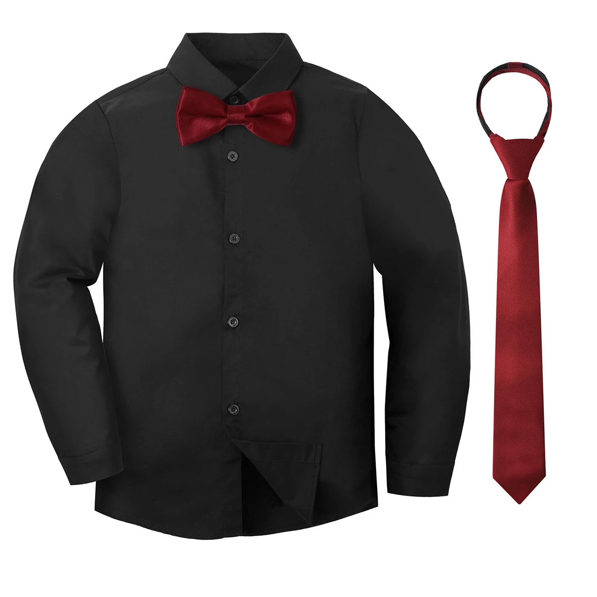 Long-Sleeve Dress Shirt & Bow Tie