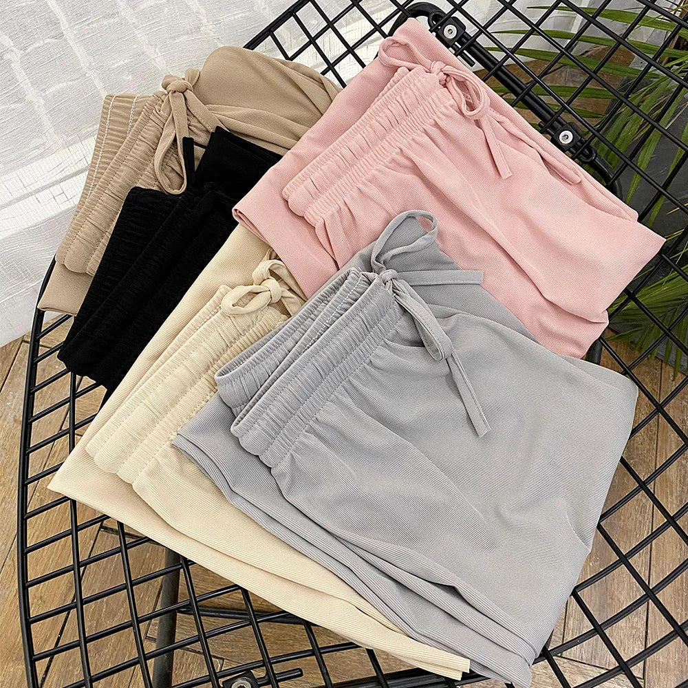 Ankle-Length Pleated Trousers