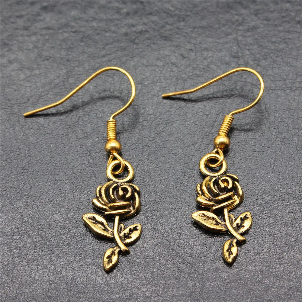 Daisy Charm Drop Earrings