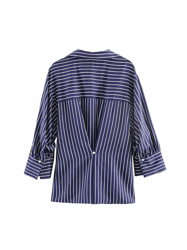 Everyday Striped Button Shirt