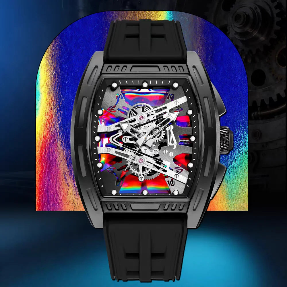 47 mm Silicone-Strap Quartz Watch