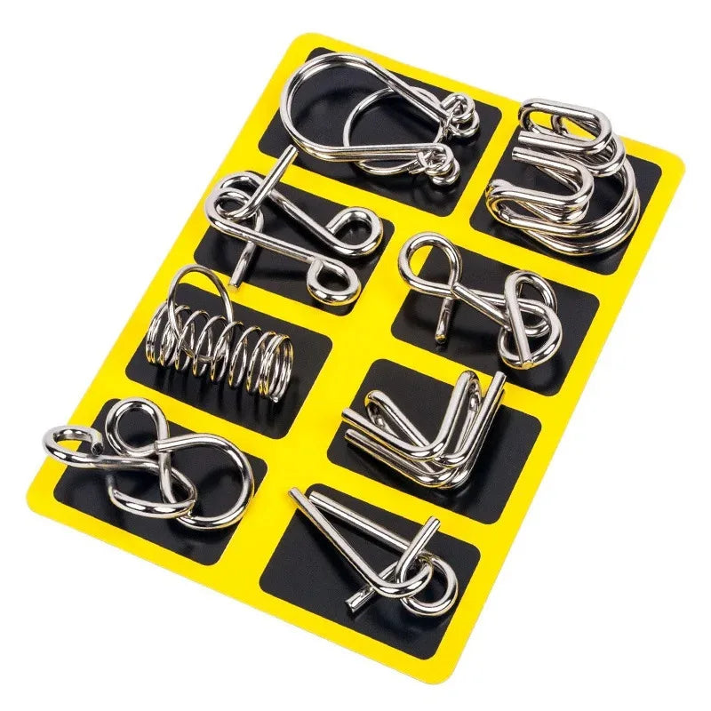 Metal Wire Brain Teaser Set