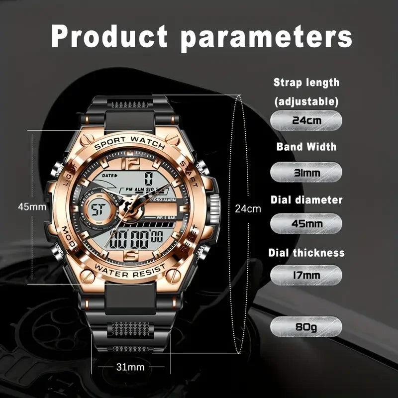Alloy-Case LED Sport Watch