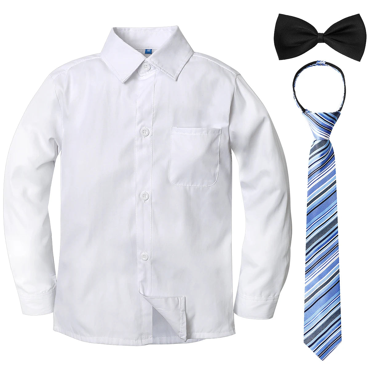Long-Sleeve Dress Shirt & Bow Tie