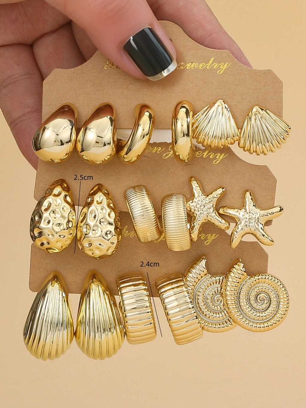 Coastal Motif Earring Set