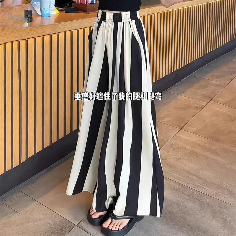 Striped Loose-Fit Trousers