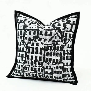 Modern Geometric Jacquard Cushion Cover