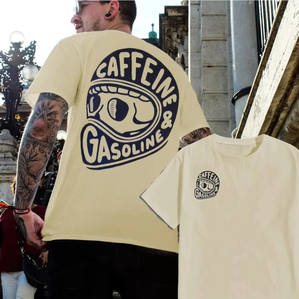 Caffeine & Gasoline Graphic T-Shirt