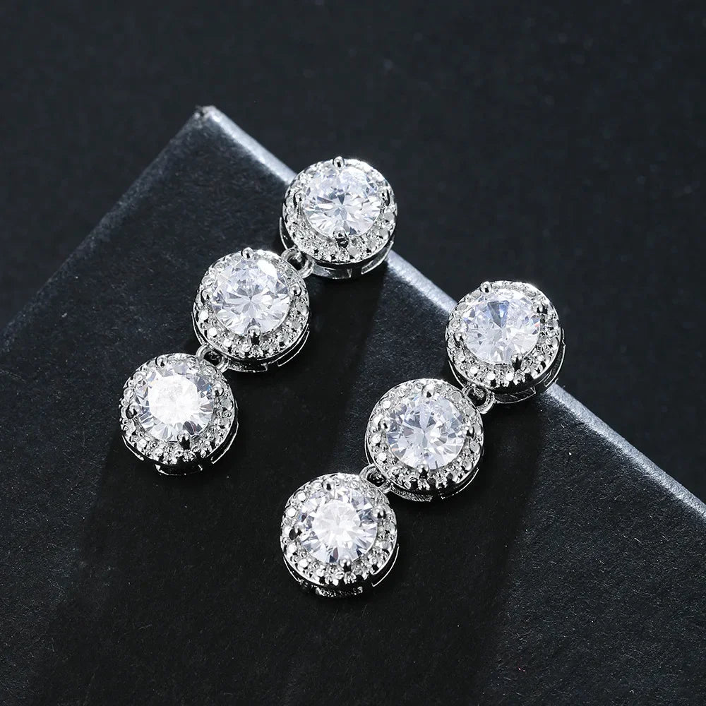 Cubic Zirconia Necklace & Earring Set