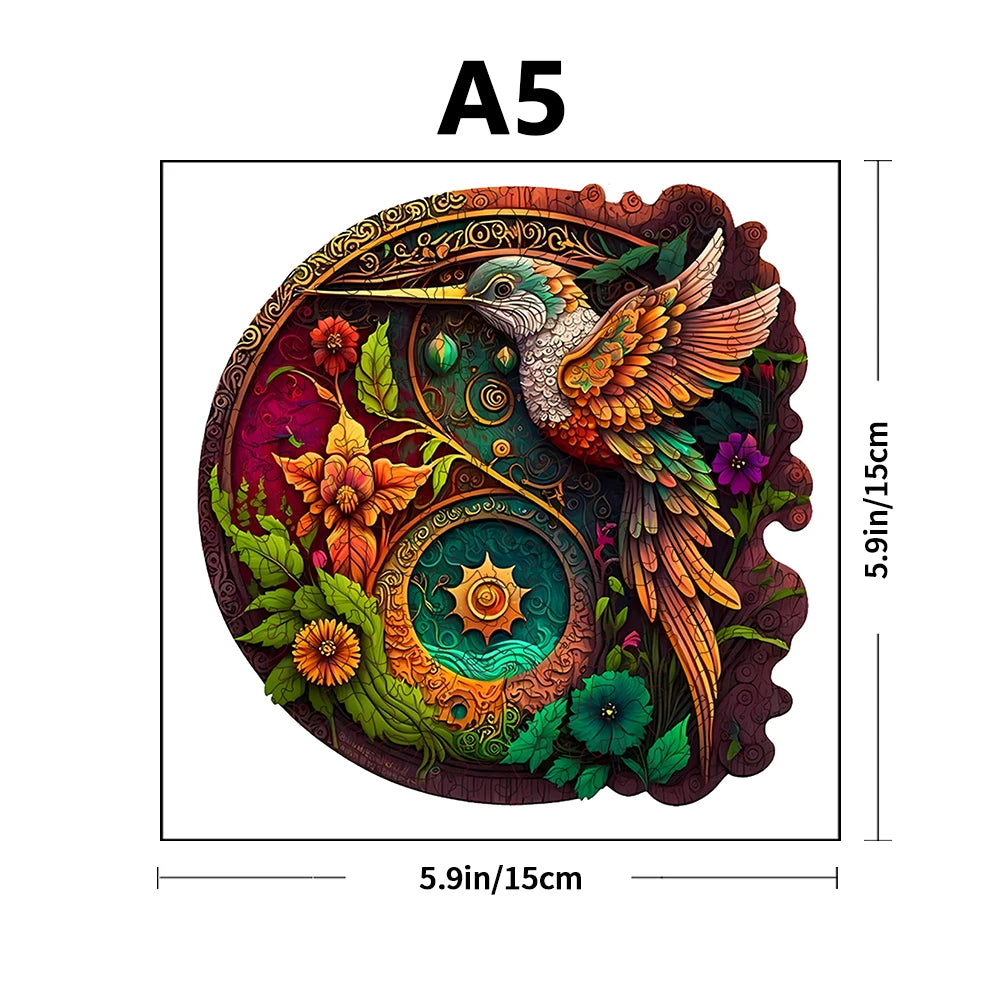 Hummingbird Wooden Jigsaw Puzzle