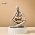 Abstract Thinker Resin Sculpture
