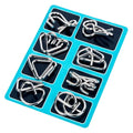 Metal Wire Brain Teaser Set