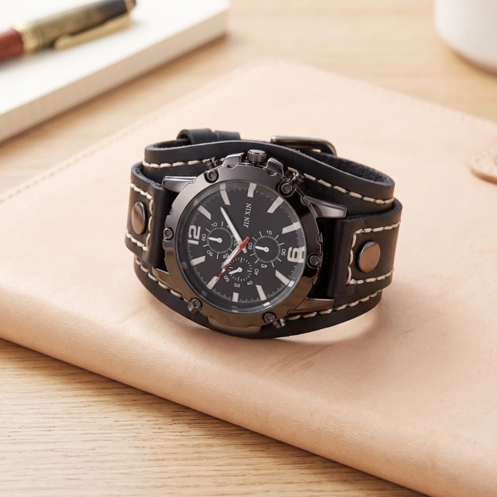 Wide Cuff Quartz Watch