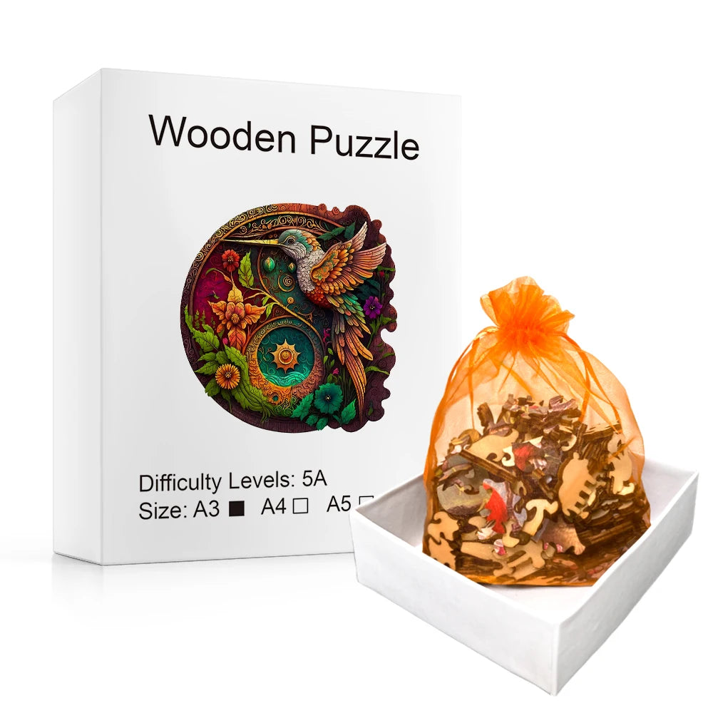 Hummingbird Wooden Jigsaw Puzzle