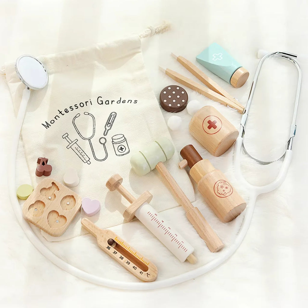 Wooden Pretend Doctor Play Set