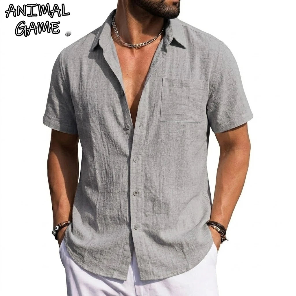 Cotton Short-Sleeve Resort Shirt