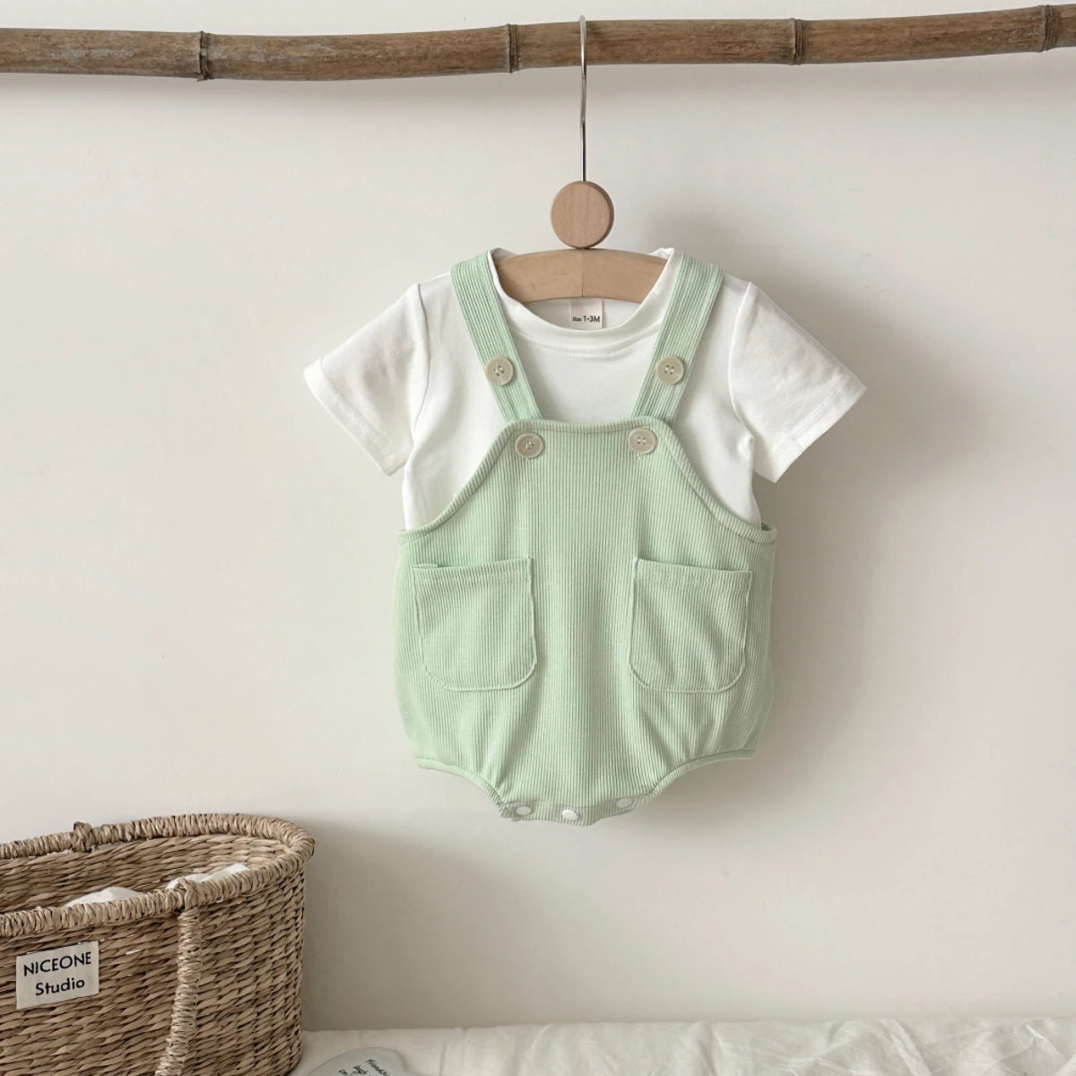 Baby Short-Sleeve Top & Shorts Set