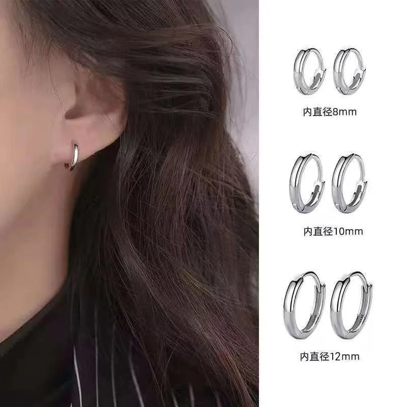Smooth Round Stud Earrings