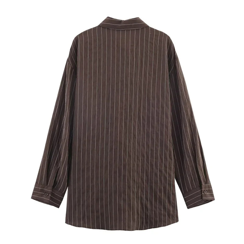Warm-Stripe Long-Sleeve Shirt