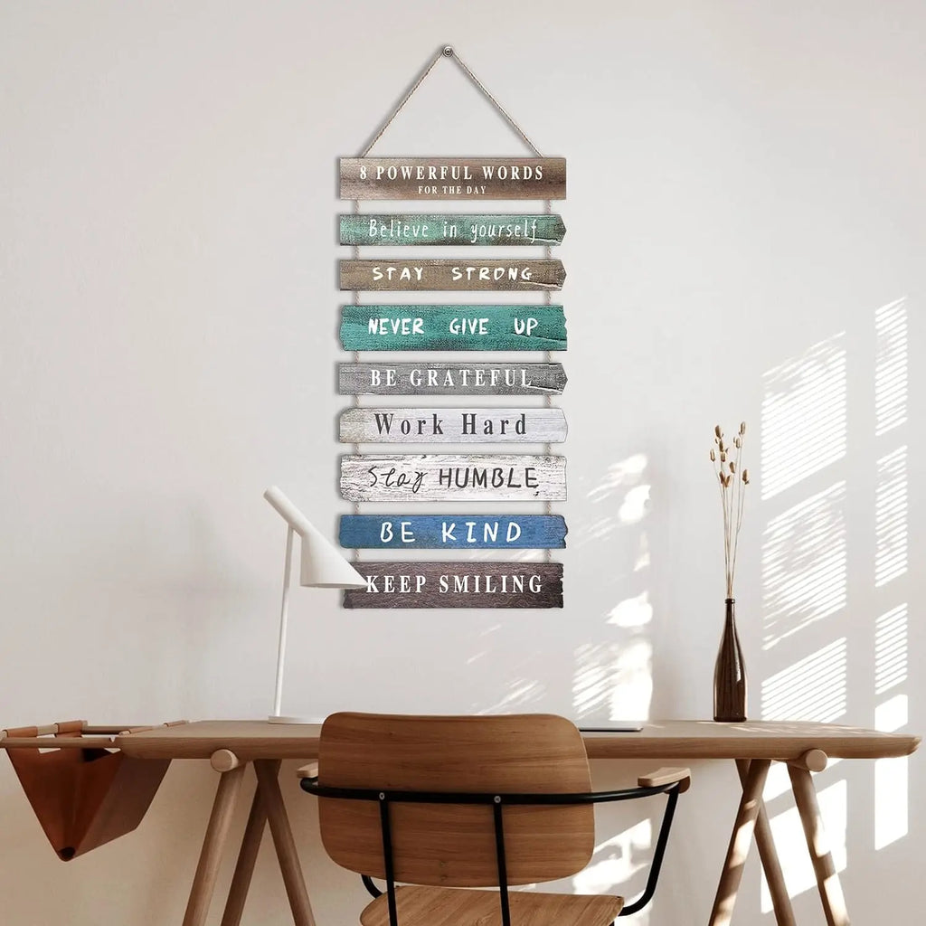 Inspirational Wooden Wall Sign