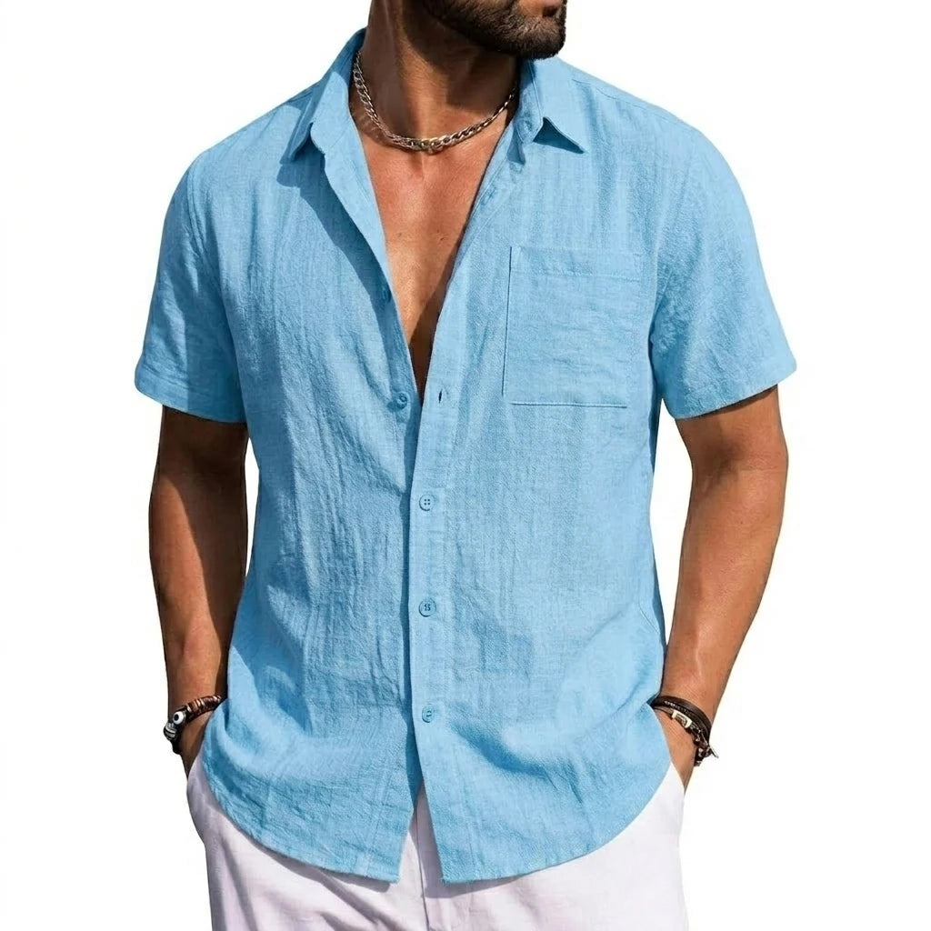 Cotton Short-Sleeve Resort Shirt