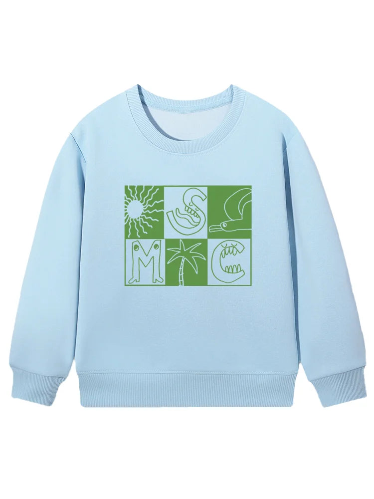 Cartoon Cotton Long-Sleeve Pullover