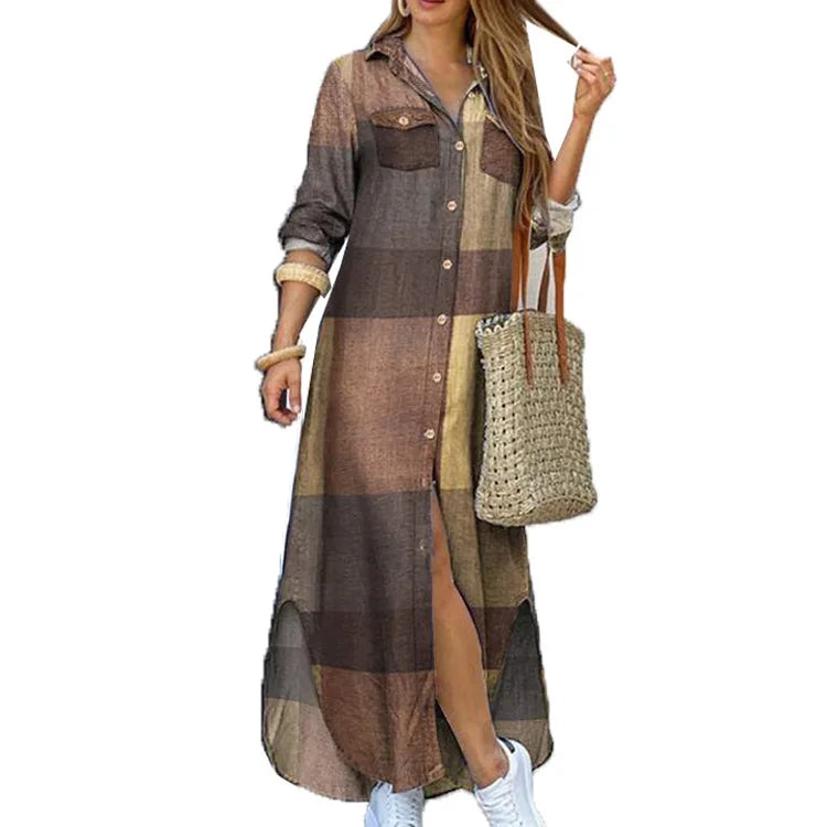 Relaxed Long Shirt Dress