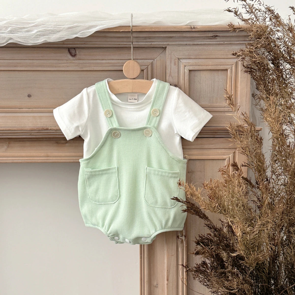 Baby Short-Sleeve Top & Shorts Set