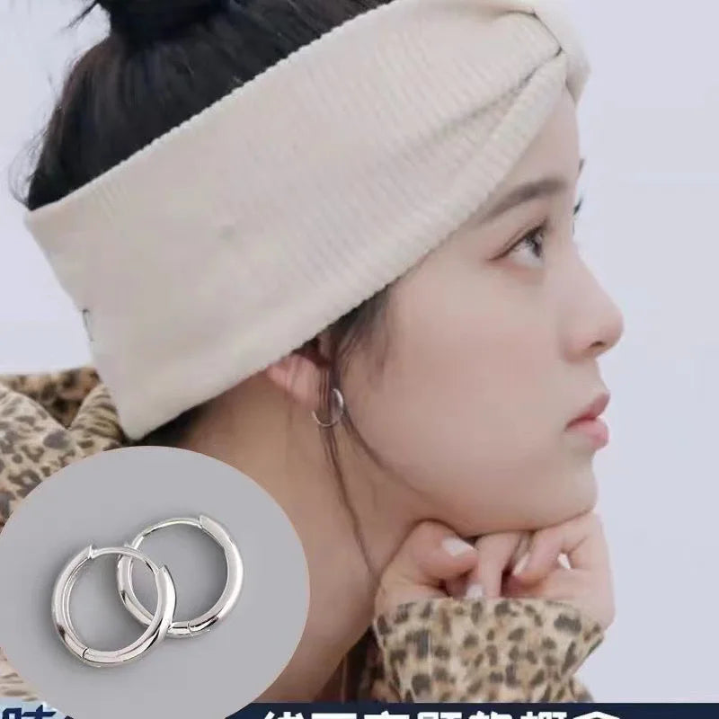 Smooth Round Stud Earrings