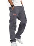 Straight-Leg Pocket Cargo Trousers