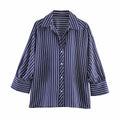 Everyday Striped Button Shirt