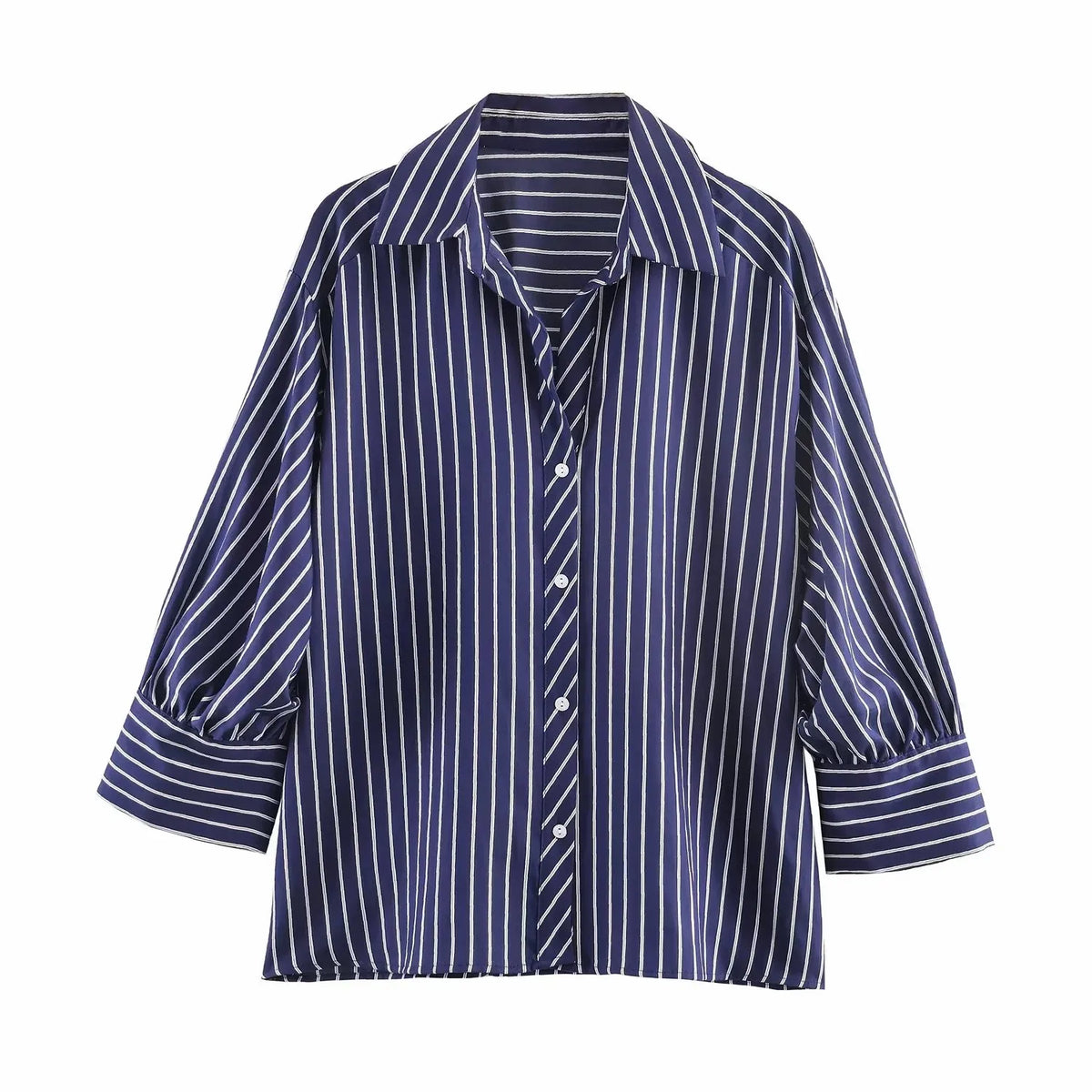 Everyday Striped Button Shirt