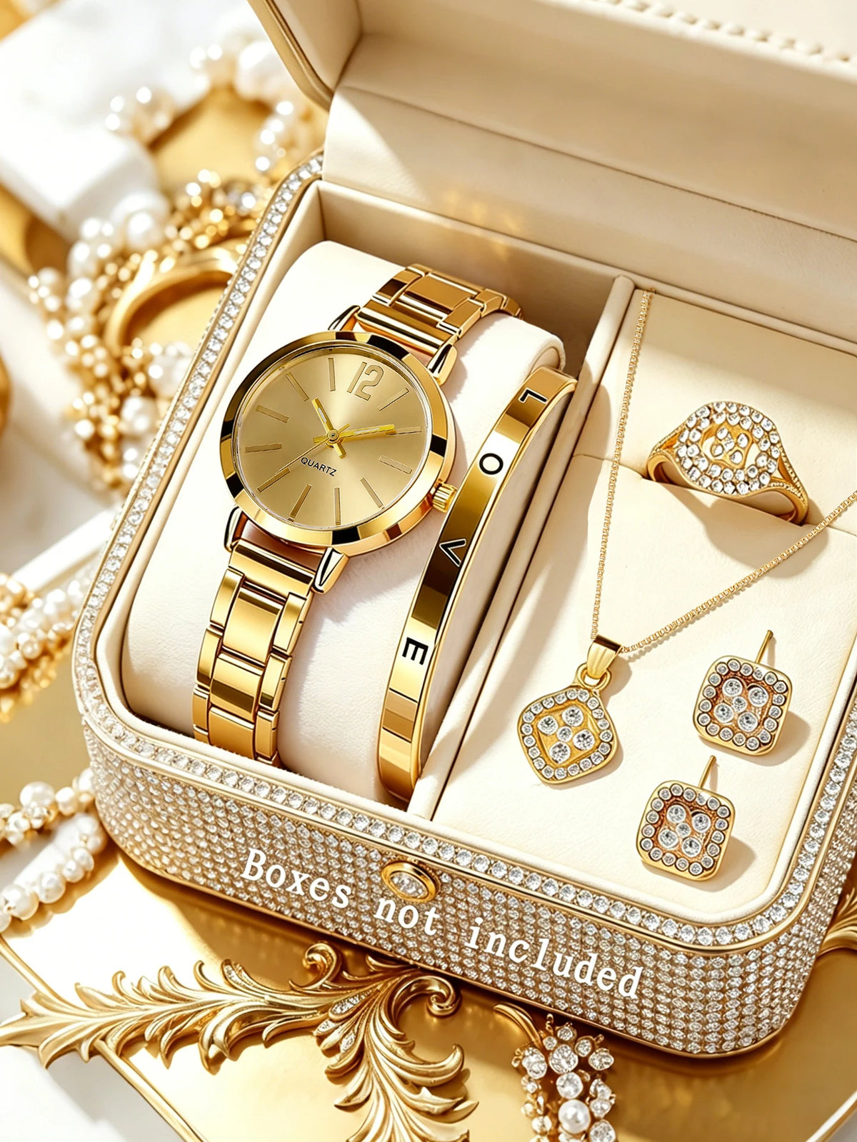 Runerr 28 mm Bracelet Watch Set