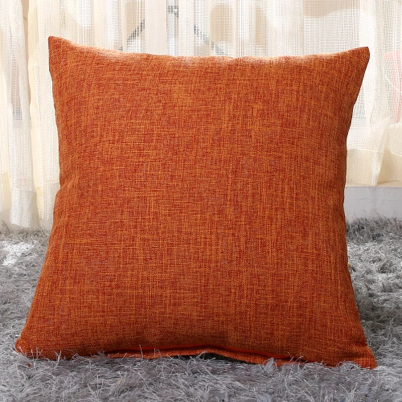 Everyday Solid-Color Cushion Cover