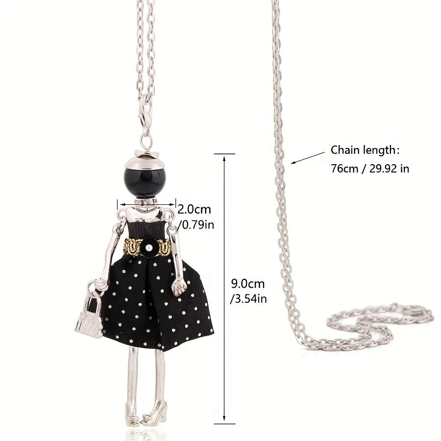 Decorative Long Pendant Necklace