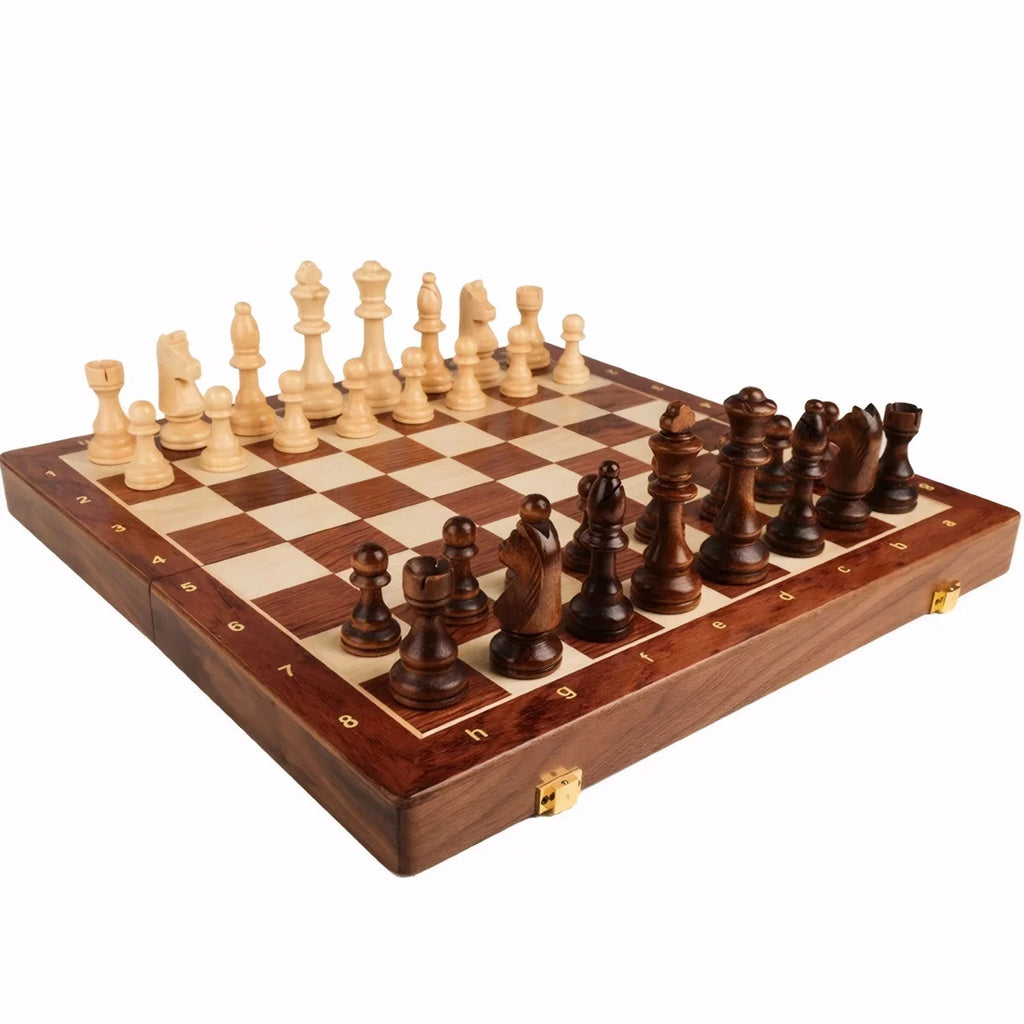 39 cm Folding Wooden Chess Set