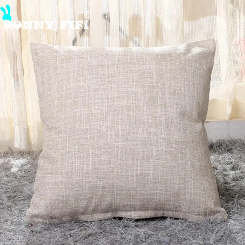 Everyday Solid-Color Cushion Cover