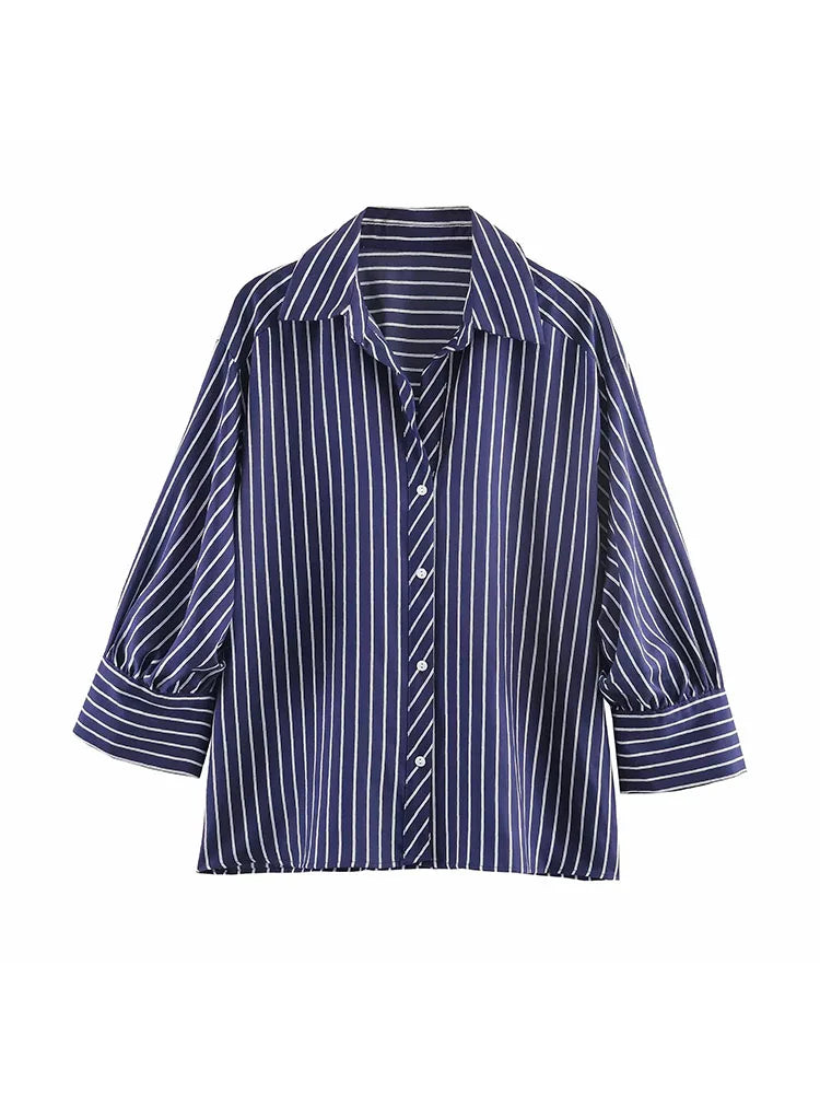 Everyday Striped Button Shirt