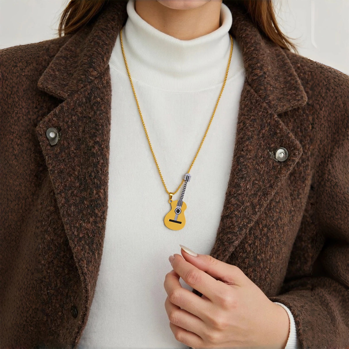 Guitar Pendant Necklace