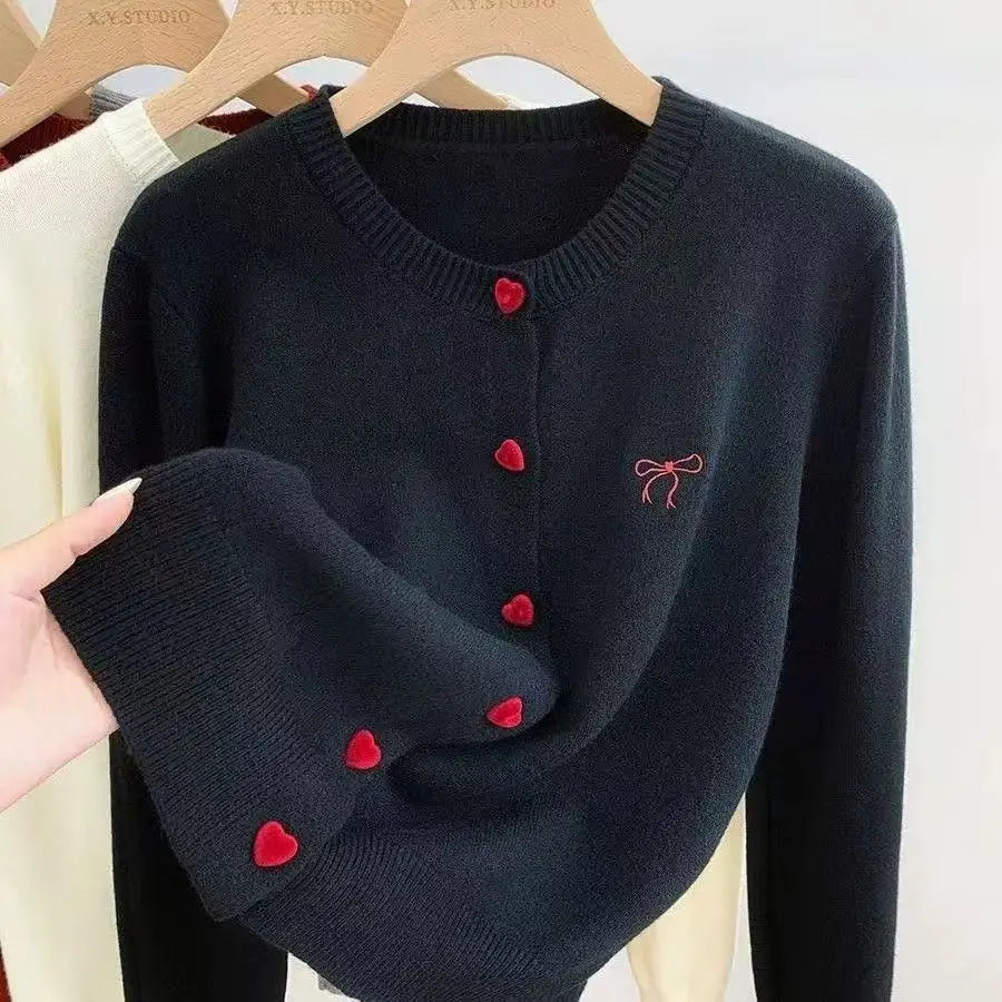 Bow Detail Knit Cardigan