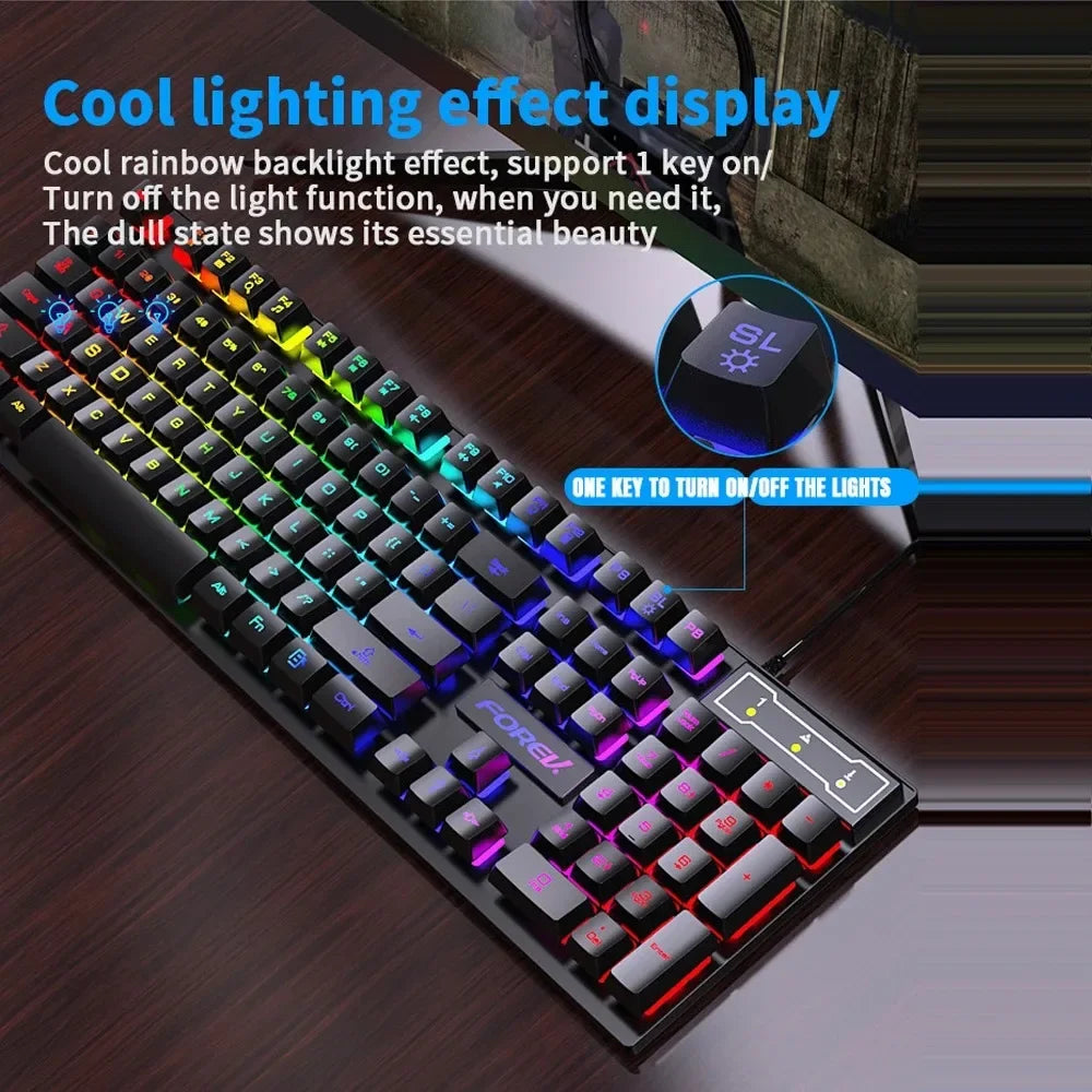 Kebidumei Backlit Keyboard and Mouse Options