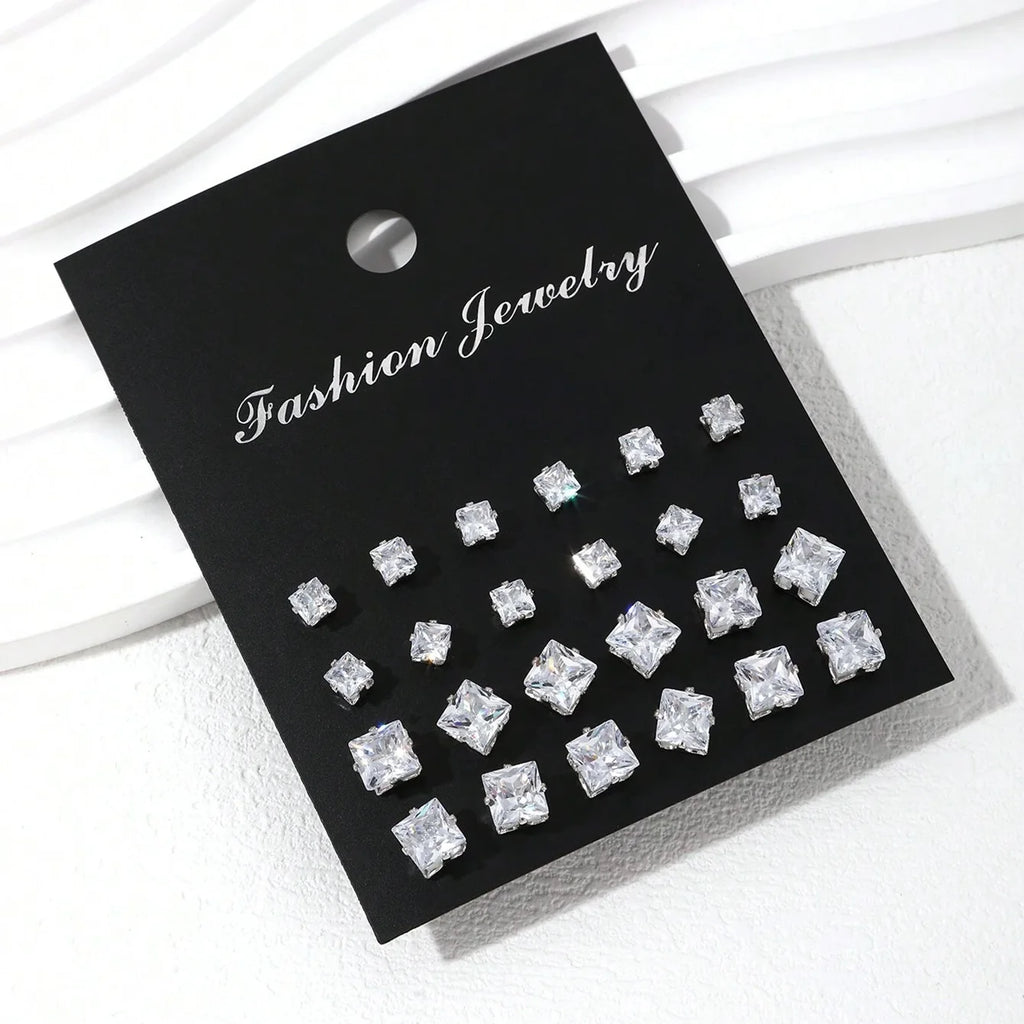 Twelve-Pair Sparkle Stud Set