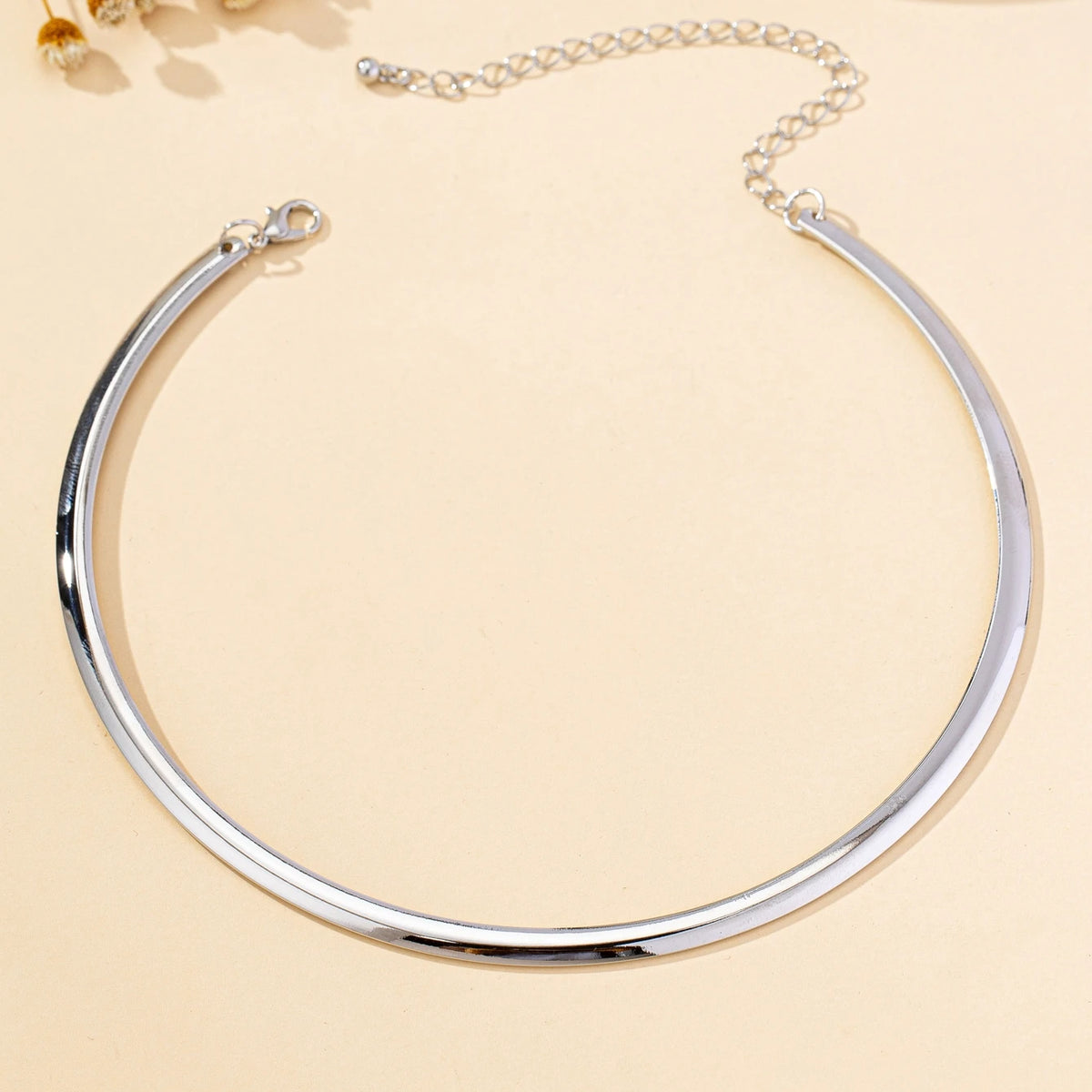 Minimal Round Collar Necklace