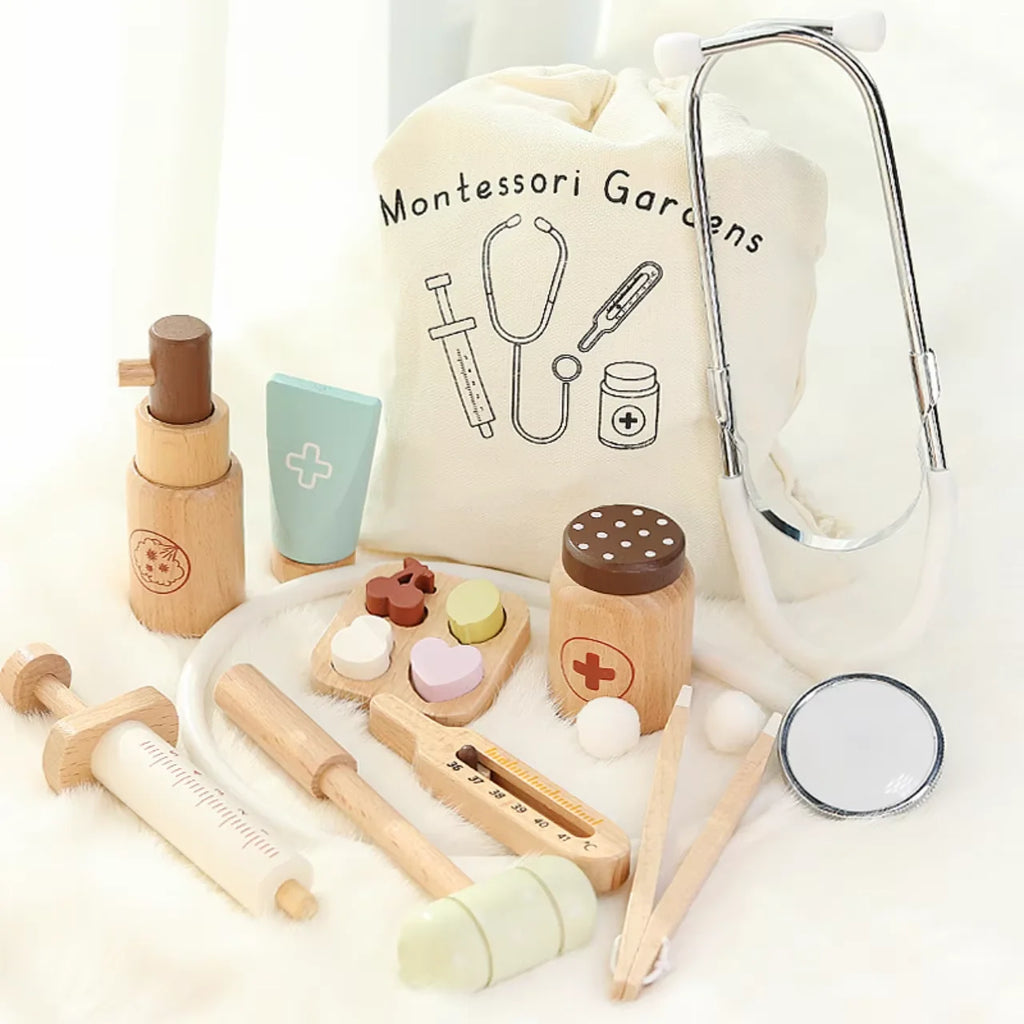 Wooden Pretend Doctor Play Set