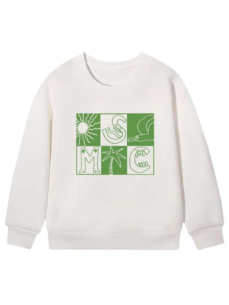 Cartoon Cotton Long-Sleeve Pullover