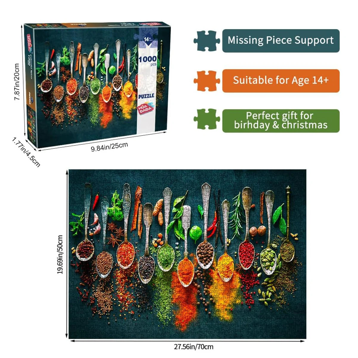 Colorful 1,000-Piece Jigsaw Puzzle