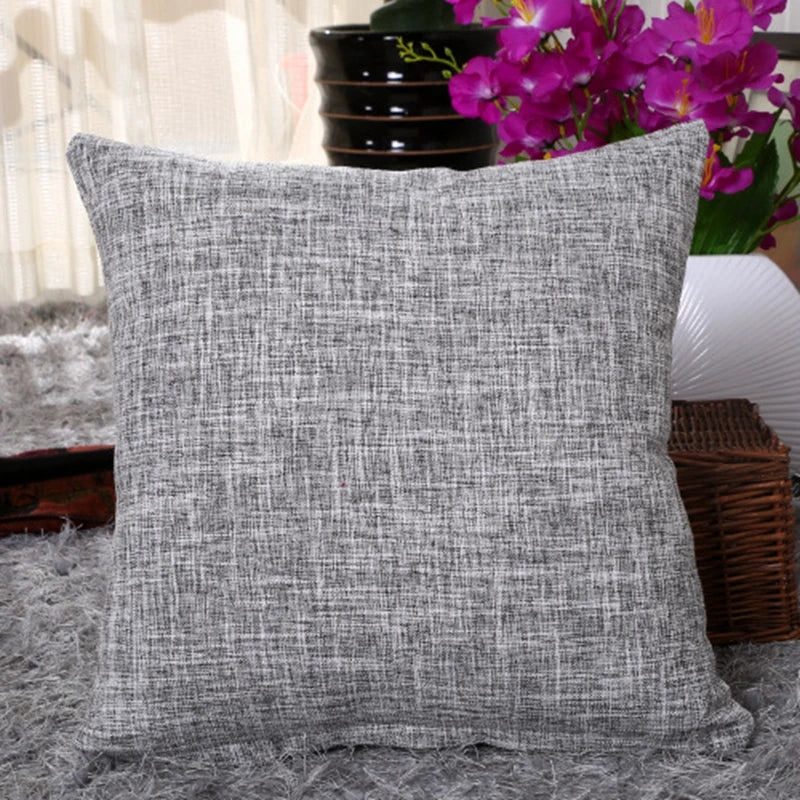 Everyday Solid-Color Cushion Cover
